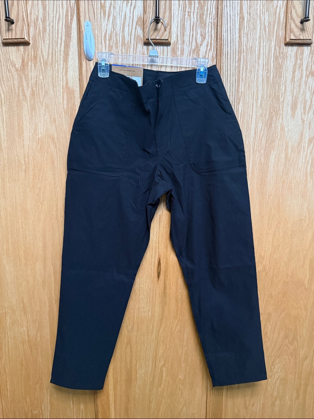 Eddie Bauer Black Stretch Ankle Chinos